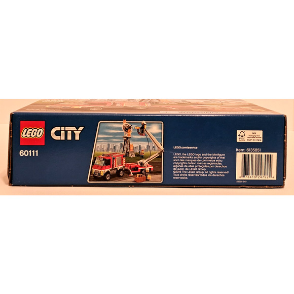 FIRE UTILITY TRUCK Lego City LEGO Set #60111 NEW Sealed RETIRED Unopened - Picture 11 of 15